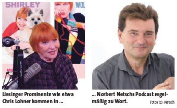 Bericht über Bezirkspodcast in der Bezirkszeitung